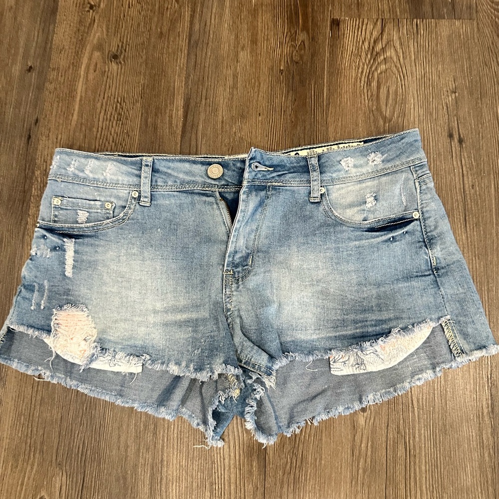 Distressed Denim Women Shorts